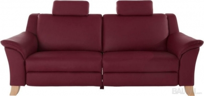 Minkštas komplektas Nr127 3+1+1 raudona naturali oda